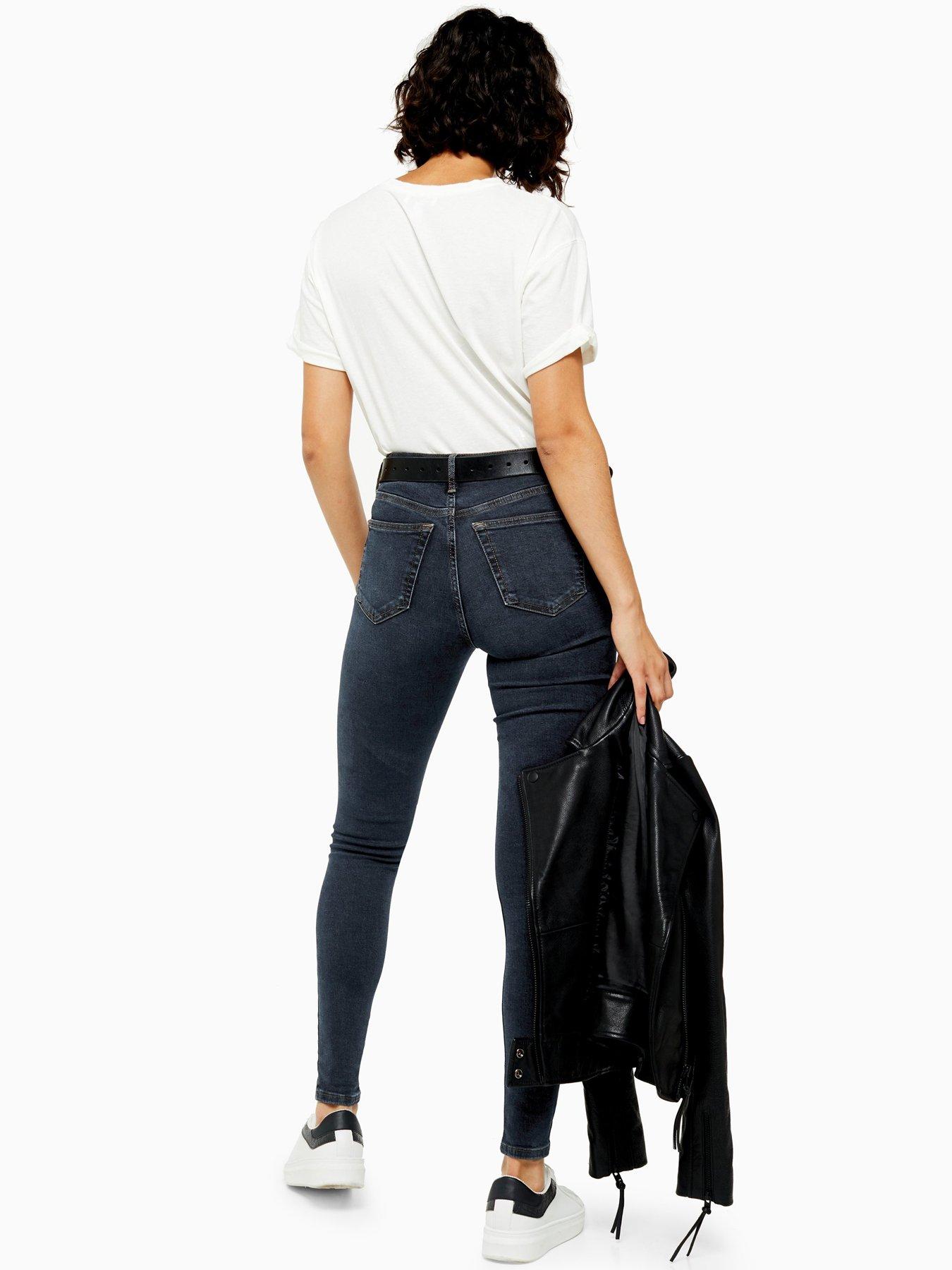 topshop blue black jamie jeans