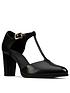 image of clarks-kaylin85-t-bar-2-leather-heeled-shoe-black-leather