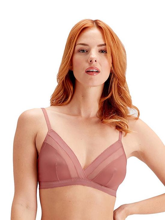 front image of pretty-polly-triangle-bra-rose