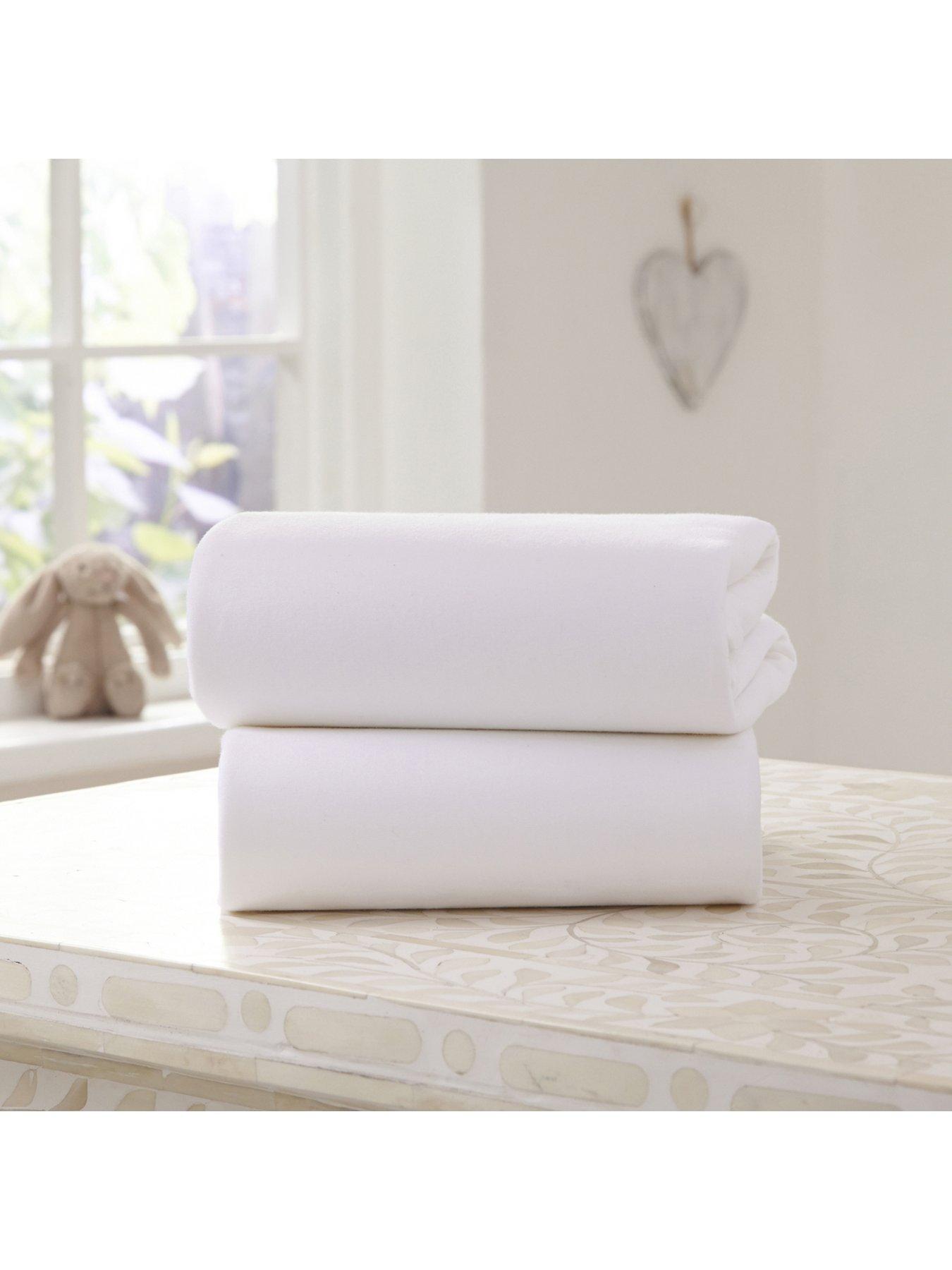 Clair De Lune Universal Bedside Fitted Crib Sheet 2 Pack very.co.uk