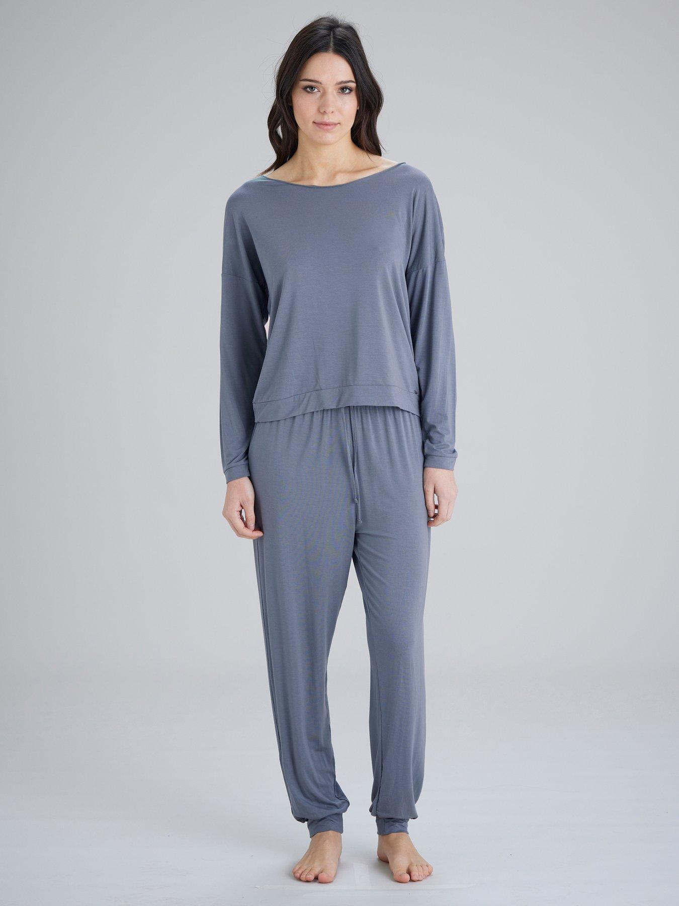 Image 1 of 2 of Pretty Polly Lounge Jersey Cuffed Pant - Nightshade
