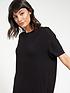  image of everyday-longline-t-shirt-amp-legging-lounge-pyjamasnbsp--black