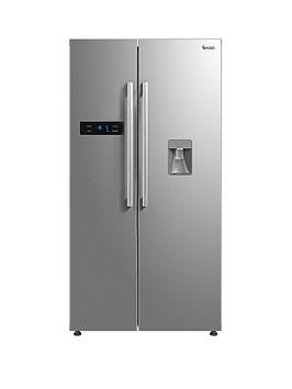 Swan Swan Sr70111S 90Cm American-Style Double Door Frost-Free Fridge Freezer With Water Dispenser - Silver Best Price, Cheapest Prices