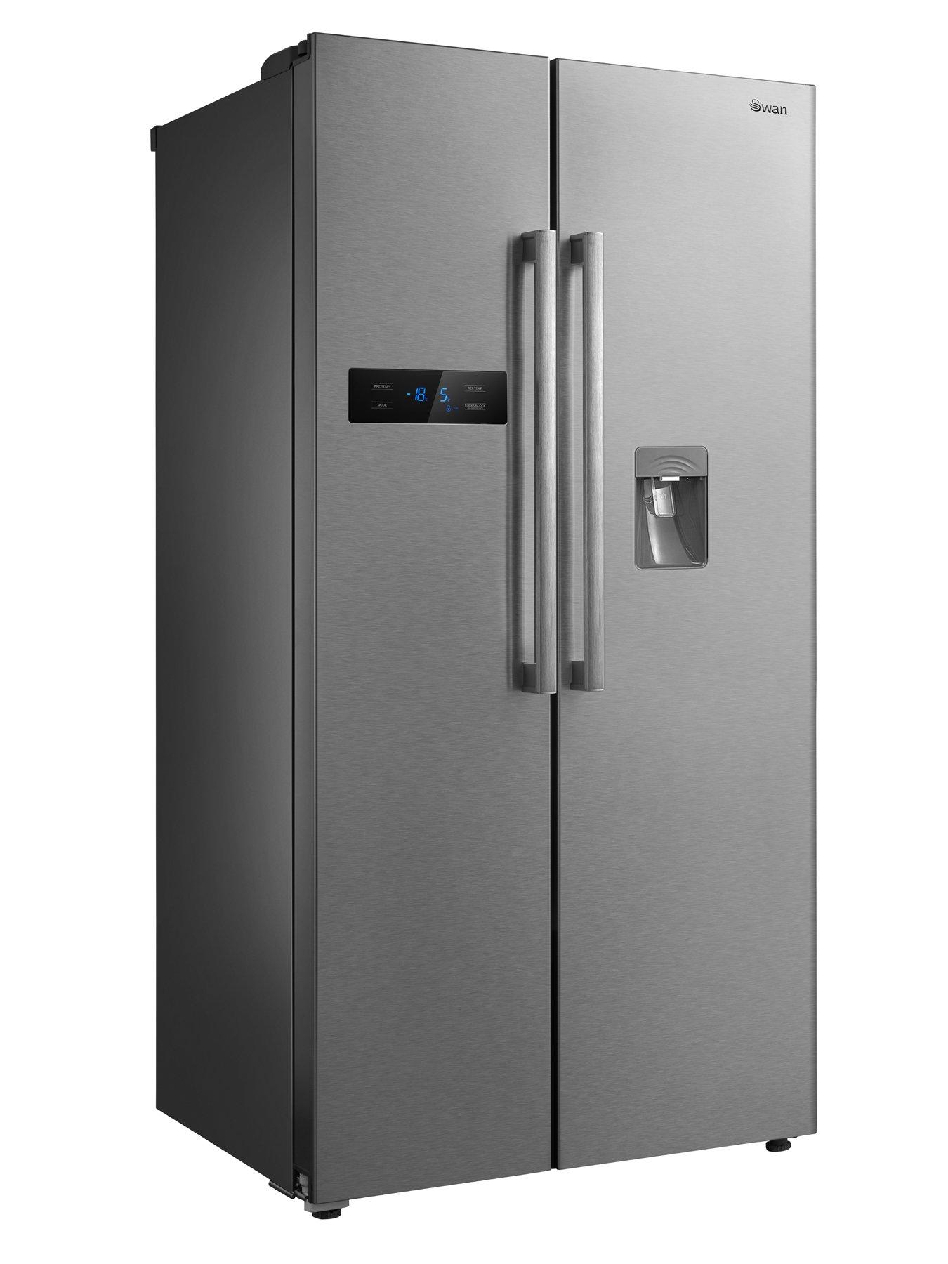 Swan SR70111S 90cm AmericanStyle Double Door FrostFree Fridge Freezer