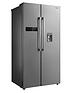  image of swan-sr70111s-90cm-american-style-double-door-frost-free-fridge-freezer-with-water-dispenser-silver