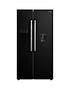 swan-swannbspsr70111b-90cm-american-style-double-door-frost-free-fridge-freezer-with-water-dispenser-blackfront