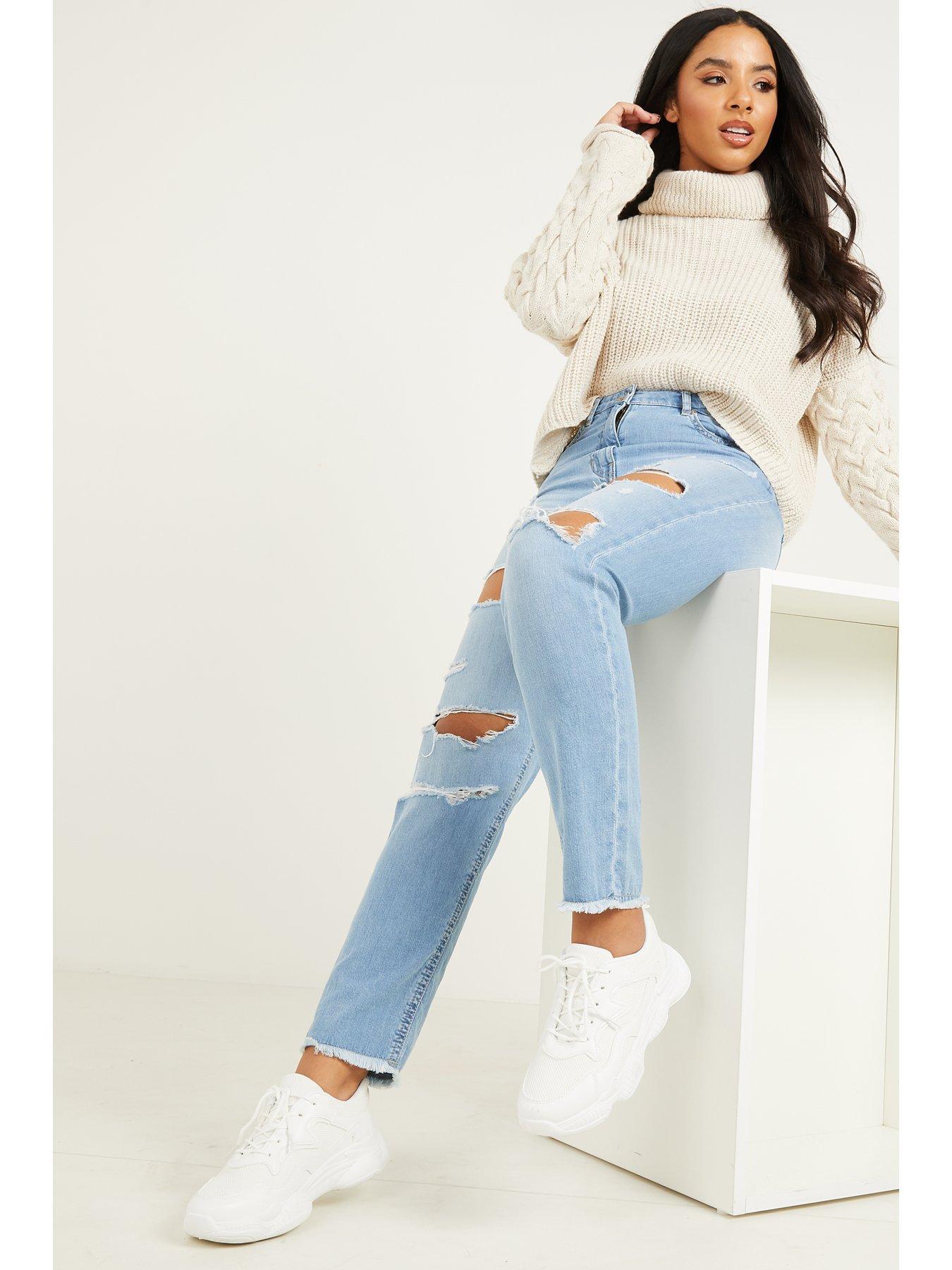 ripped mom jeans cheap