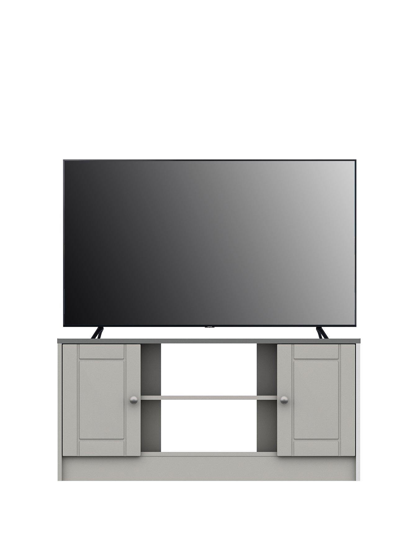 undefined Alderley Ready Assembled Corner TV Unit Up to 48 Inch - Grey