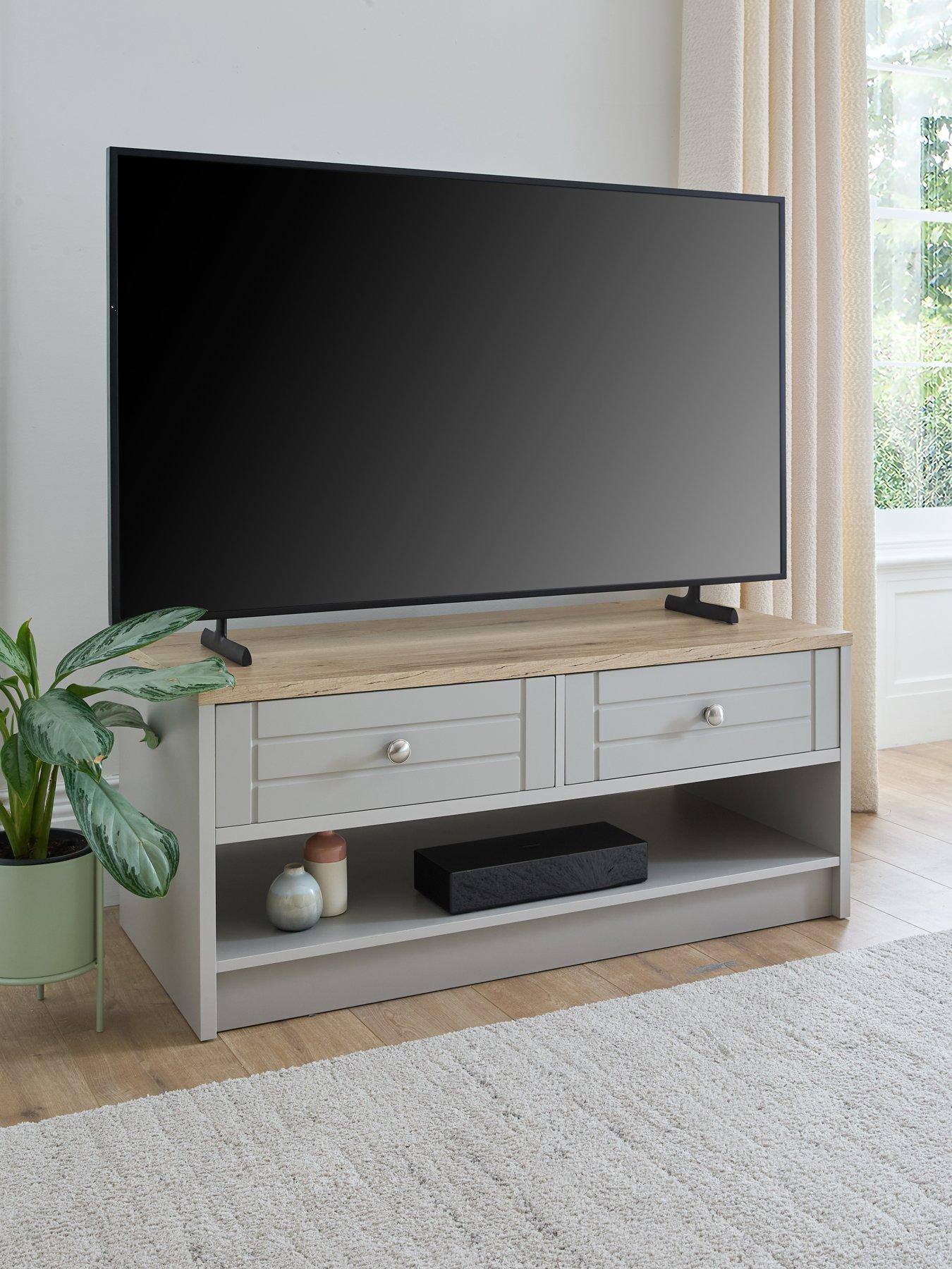 One Call Alderley Ready Assembled Coffee Table - Rustic Oak/Taupe