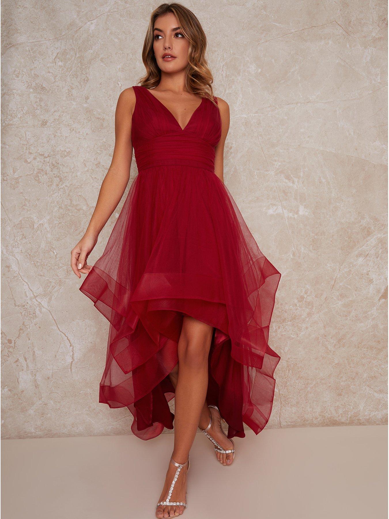 tie shoulder smocked dress