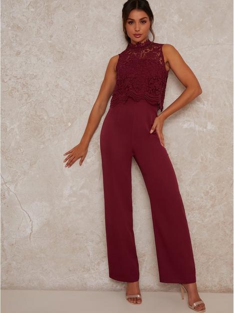 chi-chi-london-sleeveless-high-neck-lacenbspjumpsuit-berry