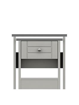 Product photograph of One Call Alderley Ready Assembled Nest Of Tables - Grey from very.co.uk
