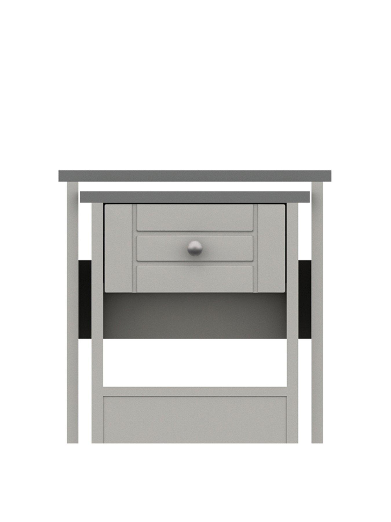Image 1 of 3 of One Call Alderley Ready Assembled Nest of Tables - Grey