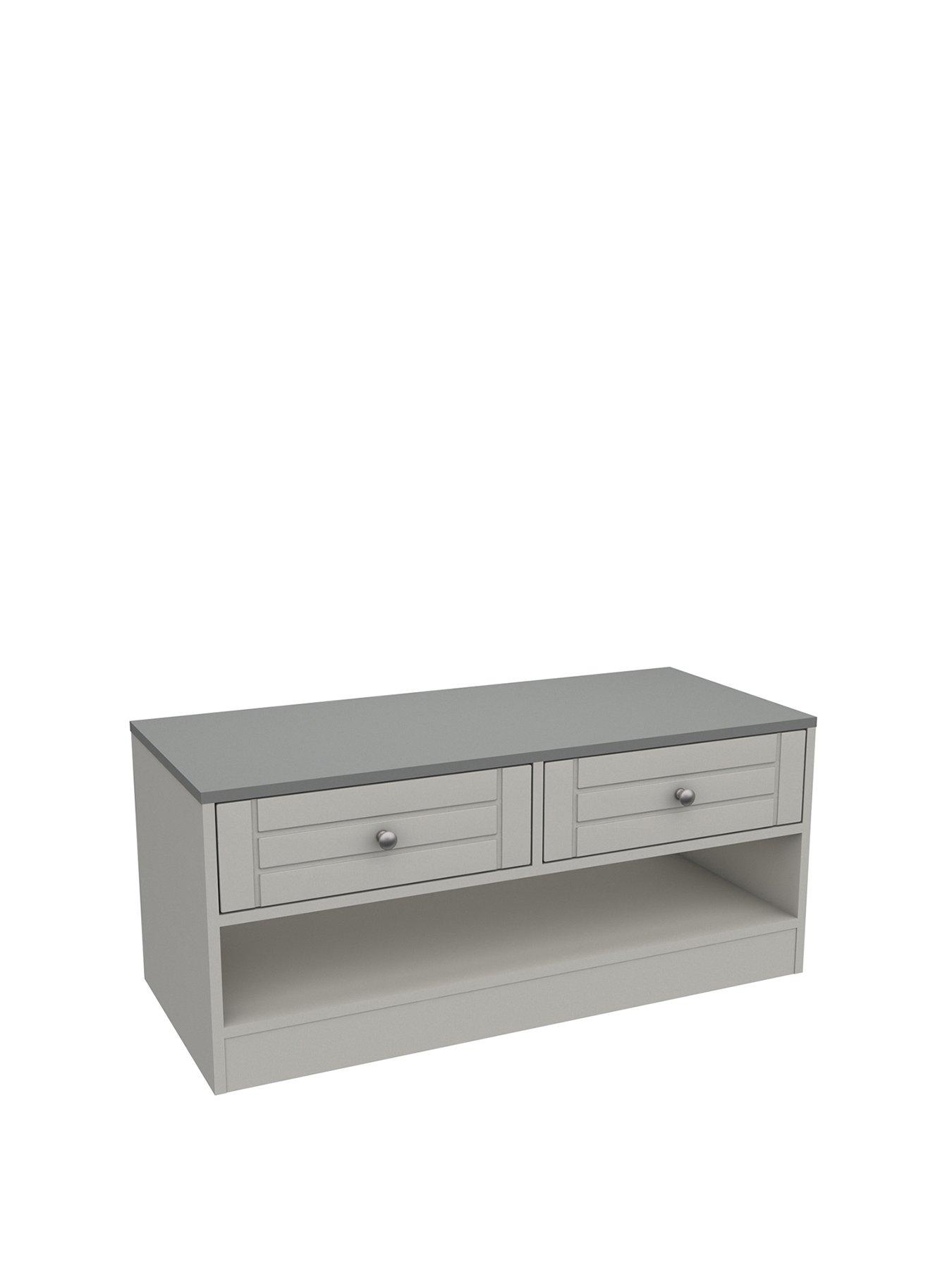 Image 2 of 3 of One Call Alderley Ready Assembled Coffee Table - Grey