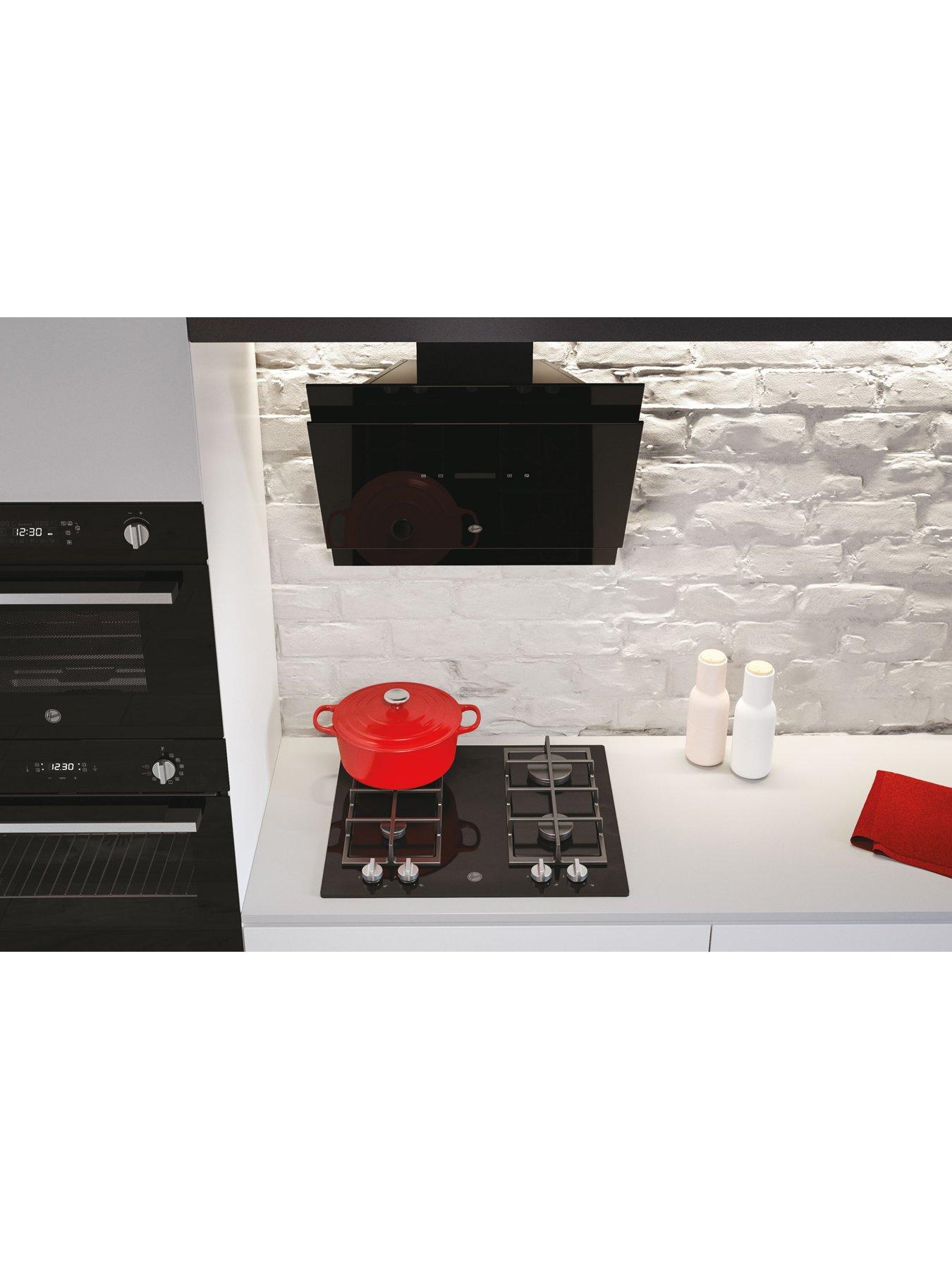 Hoover HHOOD 500 HDG6DCK3B 60cm Angled Glass Hood Black Very.co.uk
