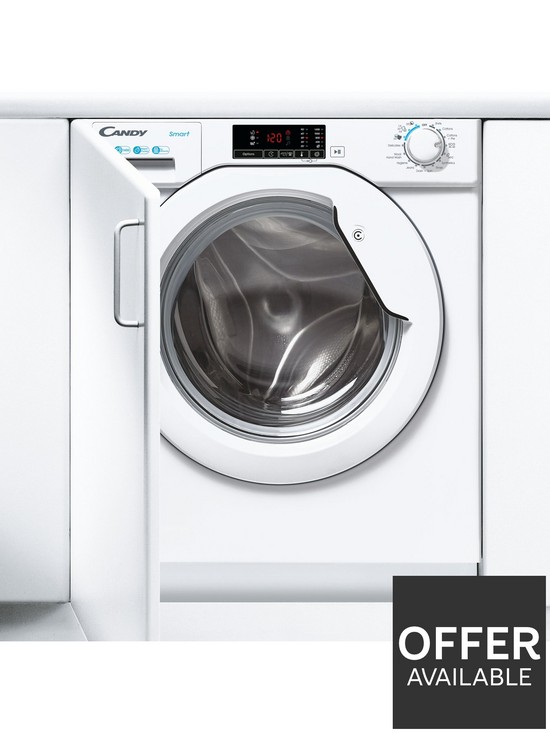 stillFront image of candy-cbw-48d1e-8kg-load-integrated-washing-machine-with-1400-rpm-spin-white