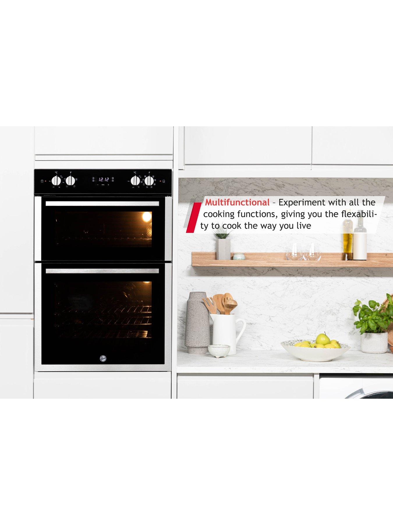 Image 3 of 6 of Hoover H-OVEN 300&nbsp;HO9DC3UB308BI 90cm Built Under Double Oven -&nbsp;Black &amp; Stainless Steel