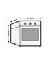  image of candy-fcp615xw-built-in-single-electric-oven-black