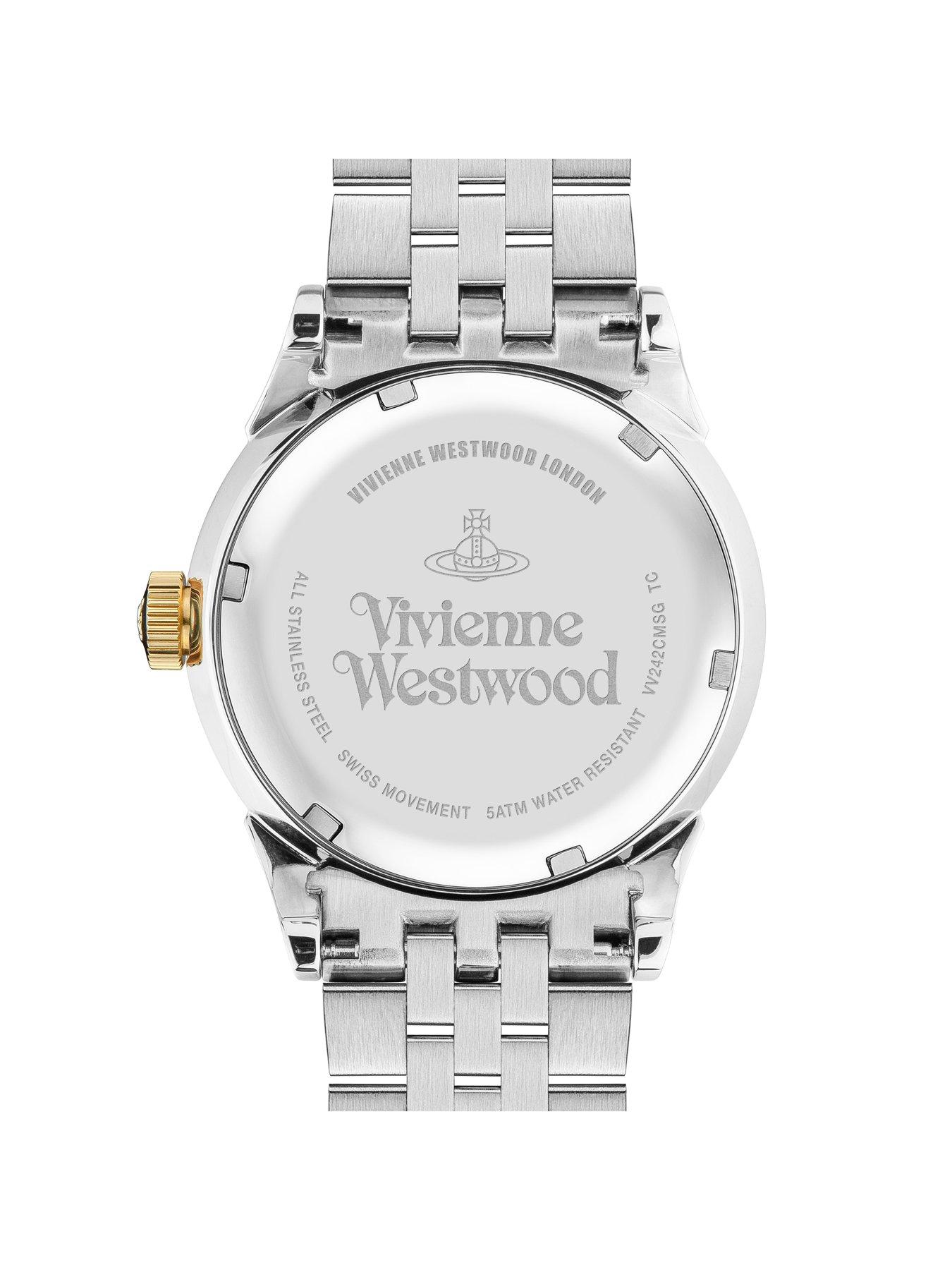 Image 4 of 4 of Vivienne Westwood Men's&nbsp;Seymour Champagne Gold Sunray Dial 2-Tone Stainless Steel Jubilee Bracelet Watch