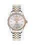  image of vivienne-westwood-mens-seymour-silver-sunray-and-rose-gold-detail-dial-two-tone-stainless-steel-jubilee-bracelet-watch