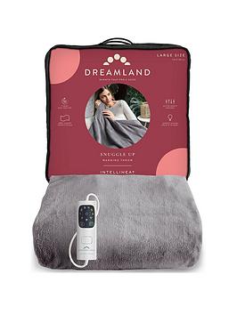 Product photograph of Dreamland Relaxwell Luxury Heated Grey Throw from very.co.uk