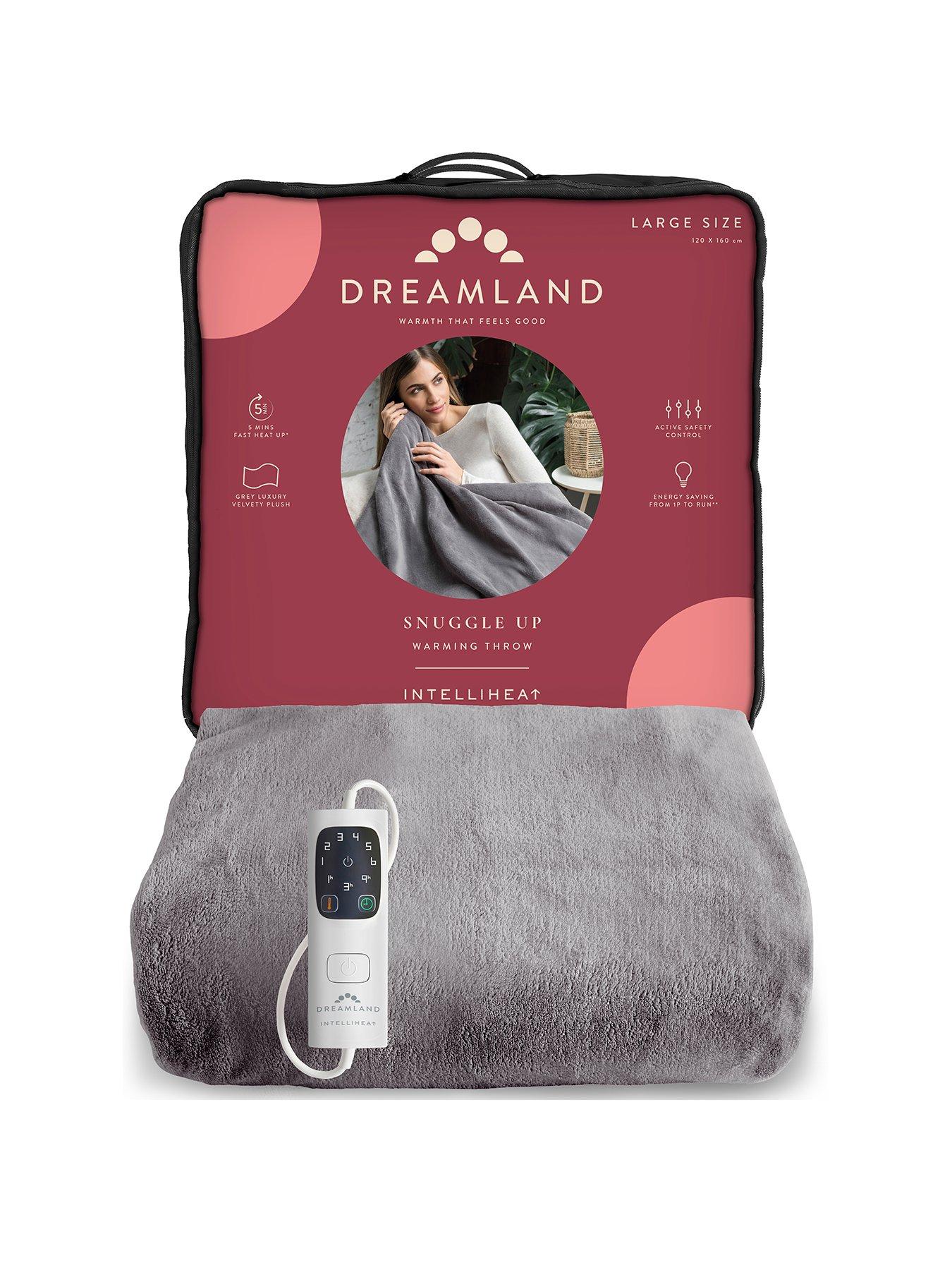 Image 1 of 8 of Dreamland Snuggle Up Warming Throw - Grey