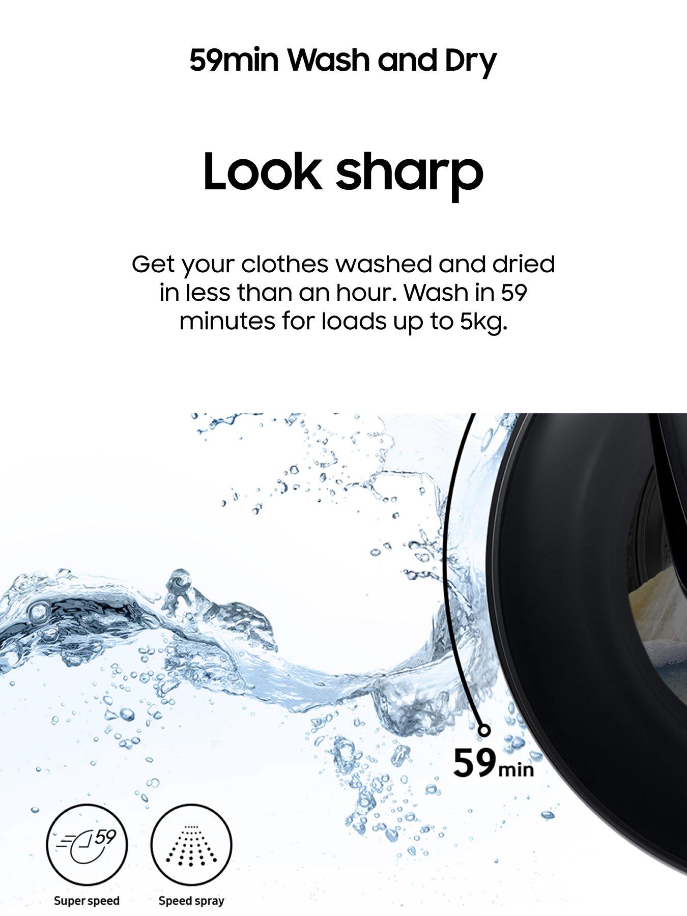 Image 6 of 7 of Samsung Series 5 WD80TA046BE/EU&nbsp;8kg Wash,&nbsp;5kg Dry, 1400 Spin&nbsp;Washer Dryer with ecobubble&trade; -&nbsp;E Rated - White