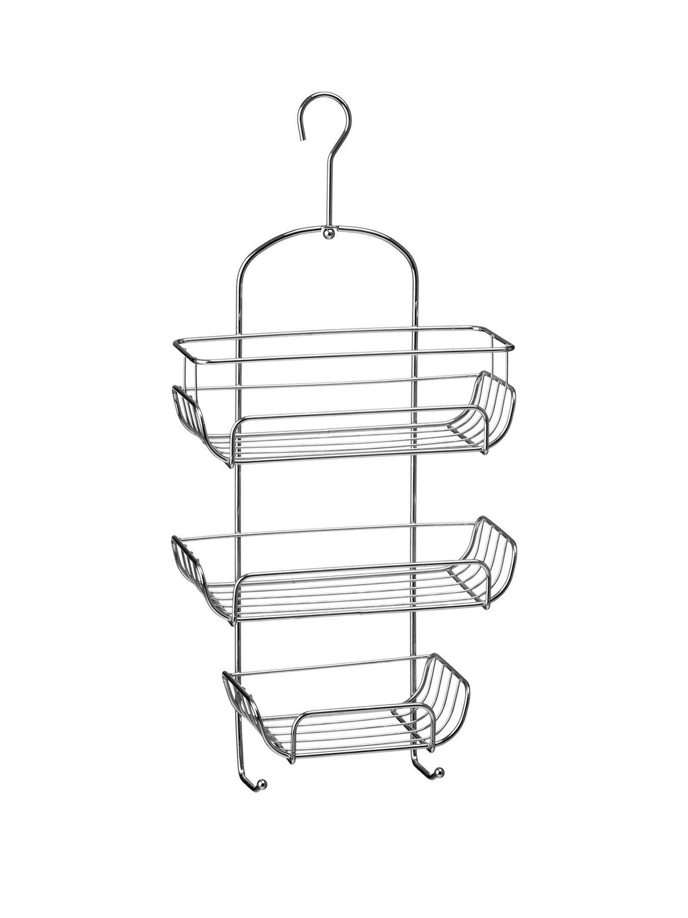 Product photograph of Premier Housewares 3 Tier Chrome Shower Caddy from very.co.uk