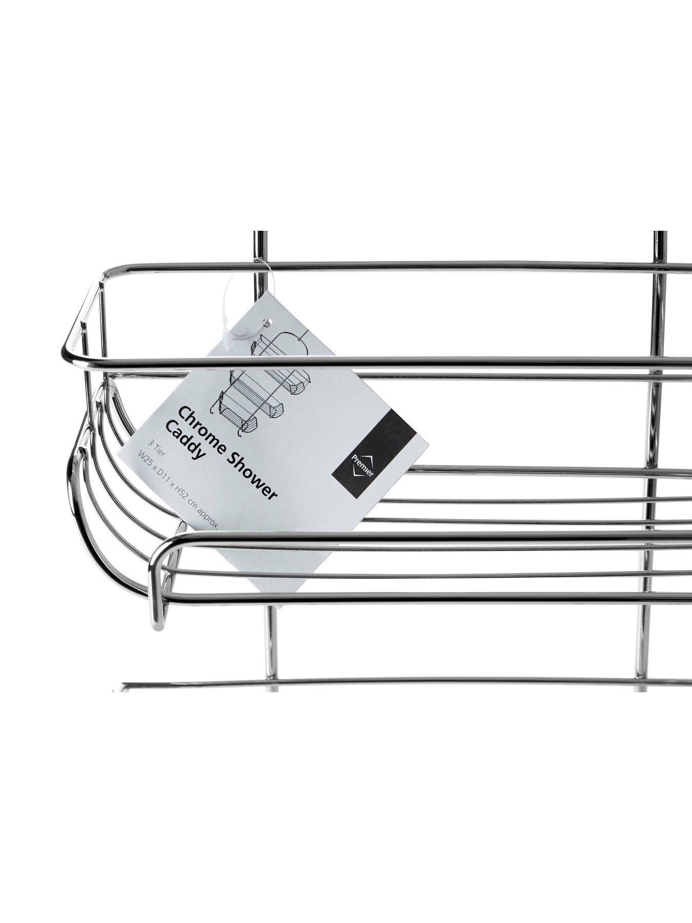 Image 5 of 5 of Premier Housewares 3 Tier Chrome Shower Caddy