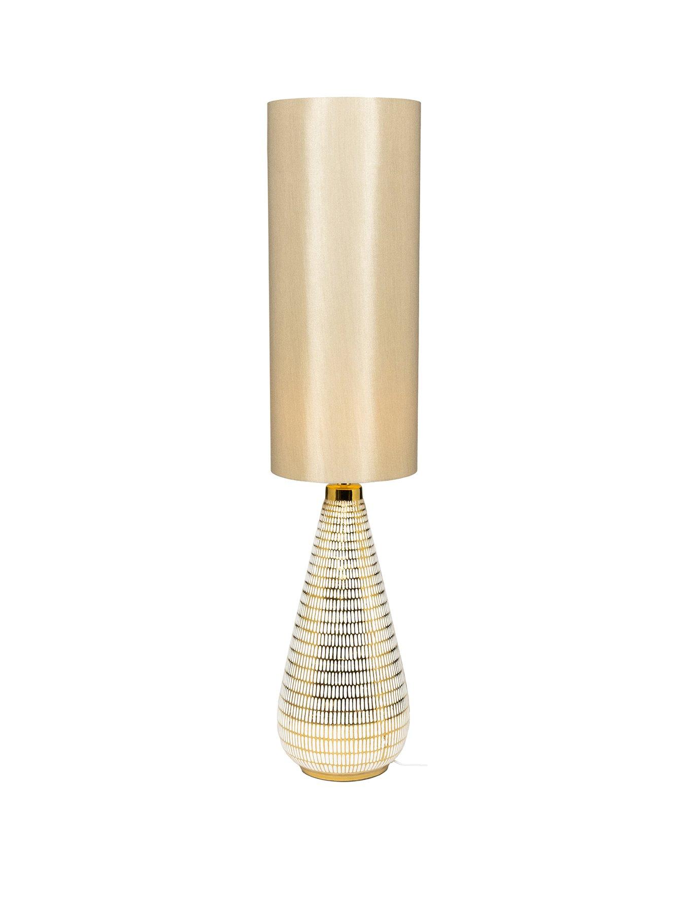 Product photograph of Noah Ceramic Floor Lamp from very.co.uk