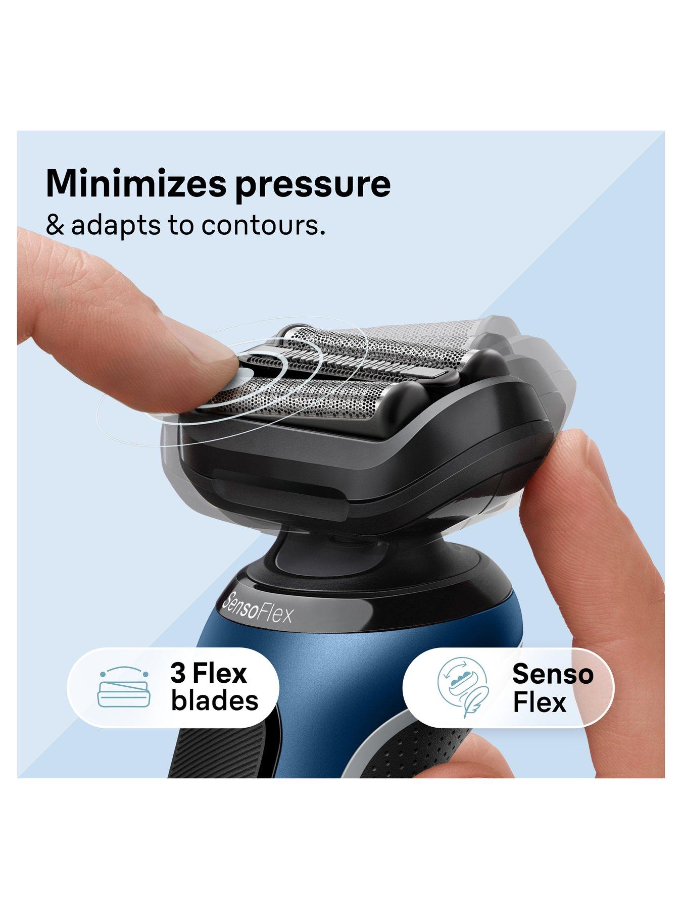 Image 2 of 7 of Braun Series 6 60-B1200s Electric Shaver for Men with Precision Trimmer, Wet &amp; Dry