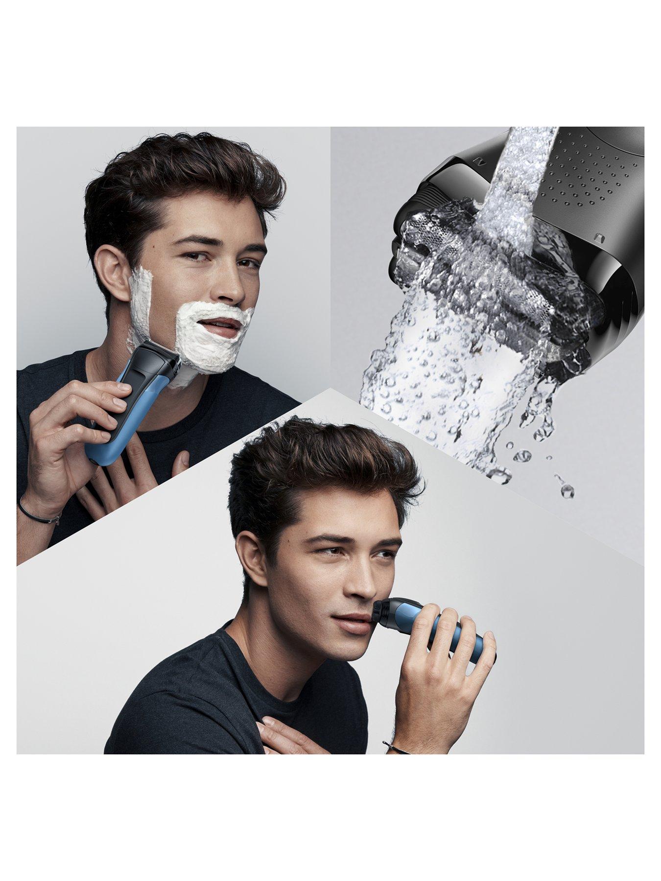 Braun S3 Shave & Style 310BT Electric Shaver, Wet & Dry Razor for Men ...
