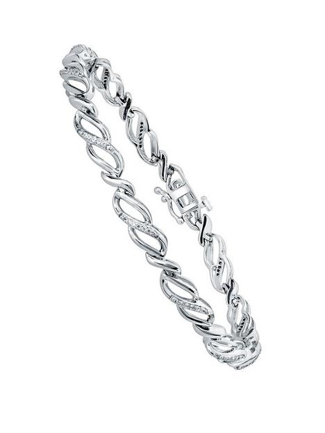 love-diamond-9ct-white-gold-20-point-diamond-infinity-detail-bracelet