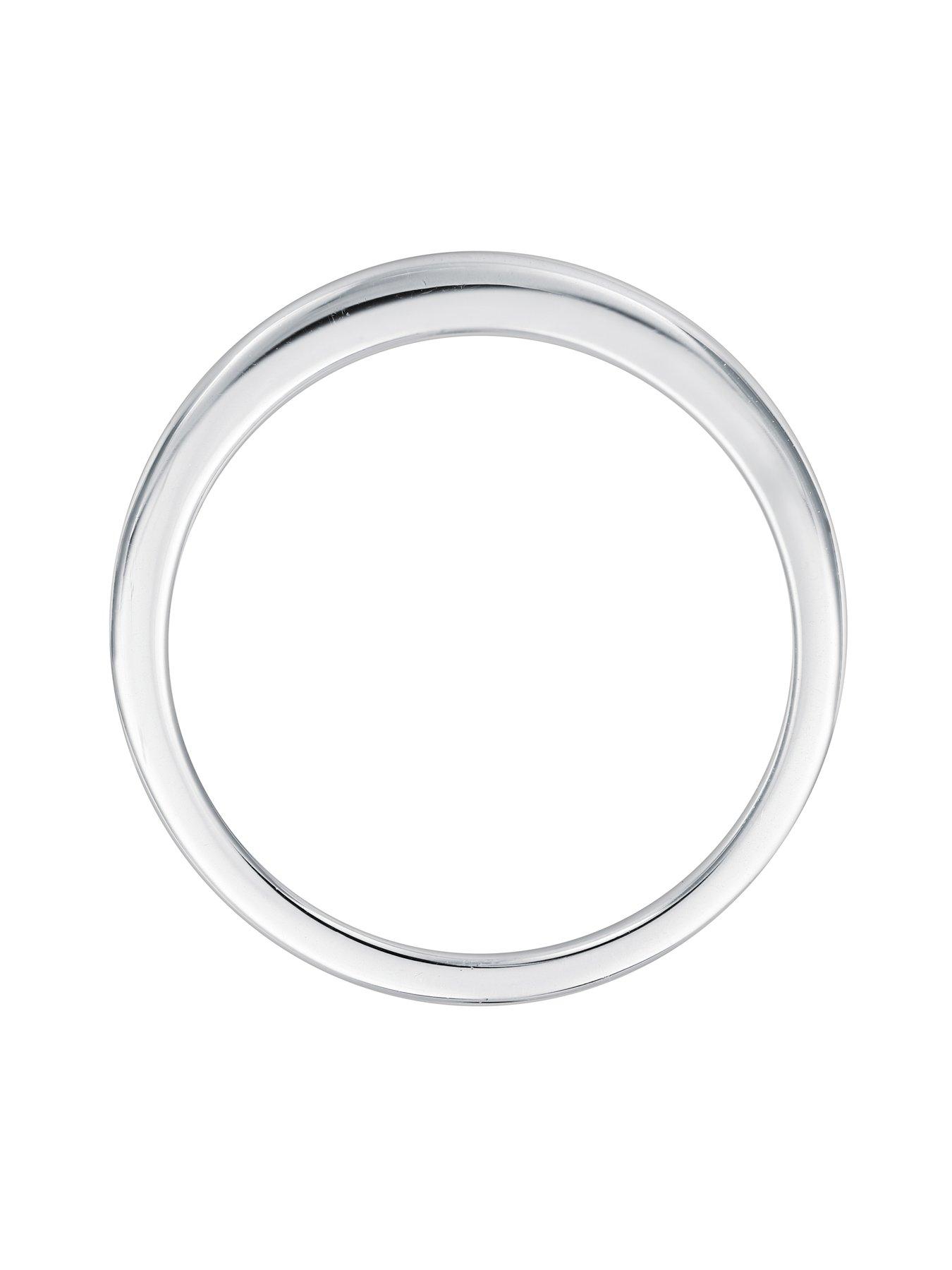  Platinum 0.50ct White Channel Set Diamond Band Ring