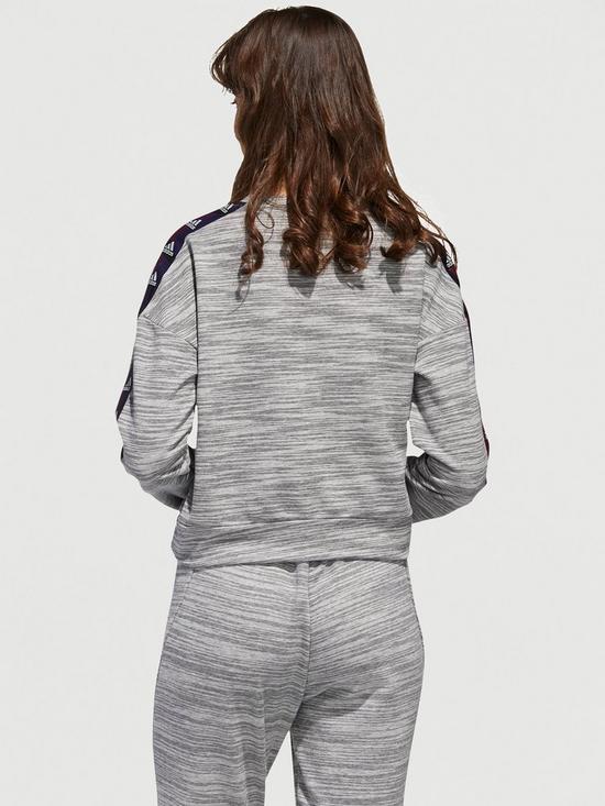 stillFront image of adidas-essentials-tape-sweat-top-medium-grey-heather
