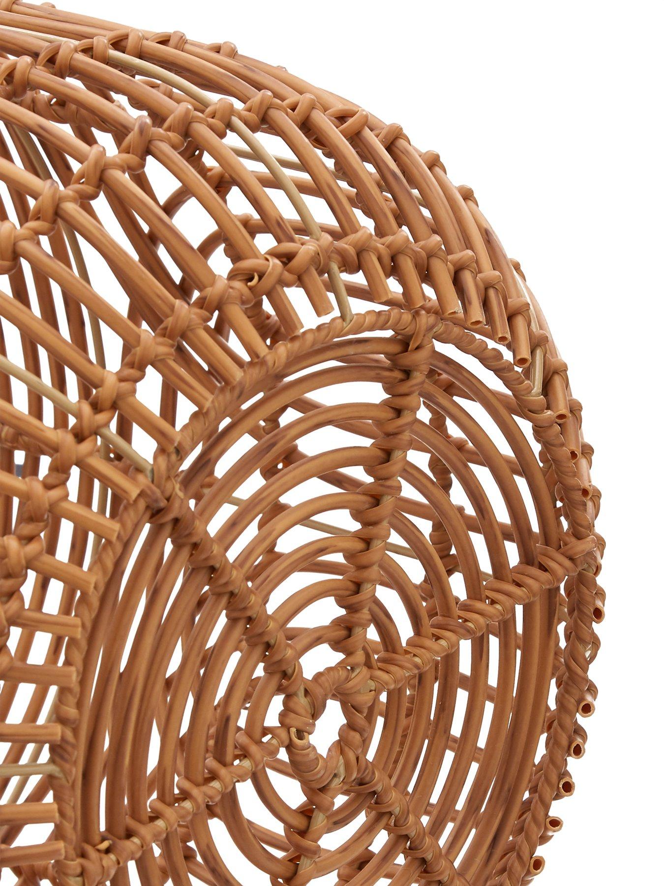 Image 3 of 3 of Very Home Set Of 2 Rattan Style Hanging Planters