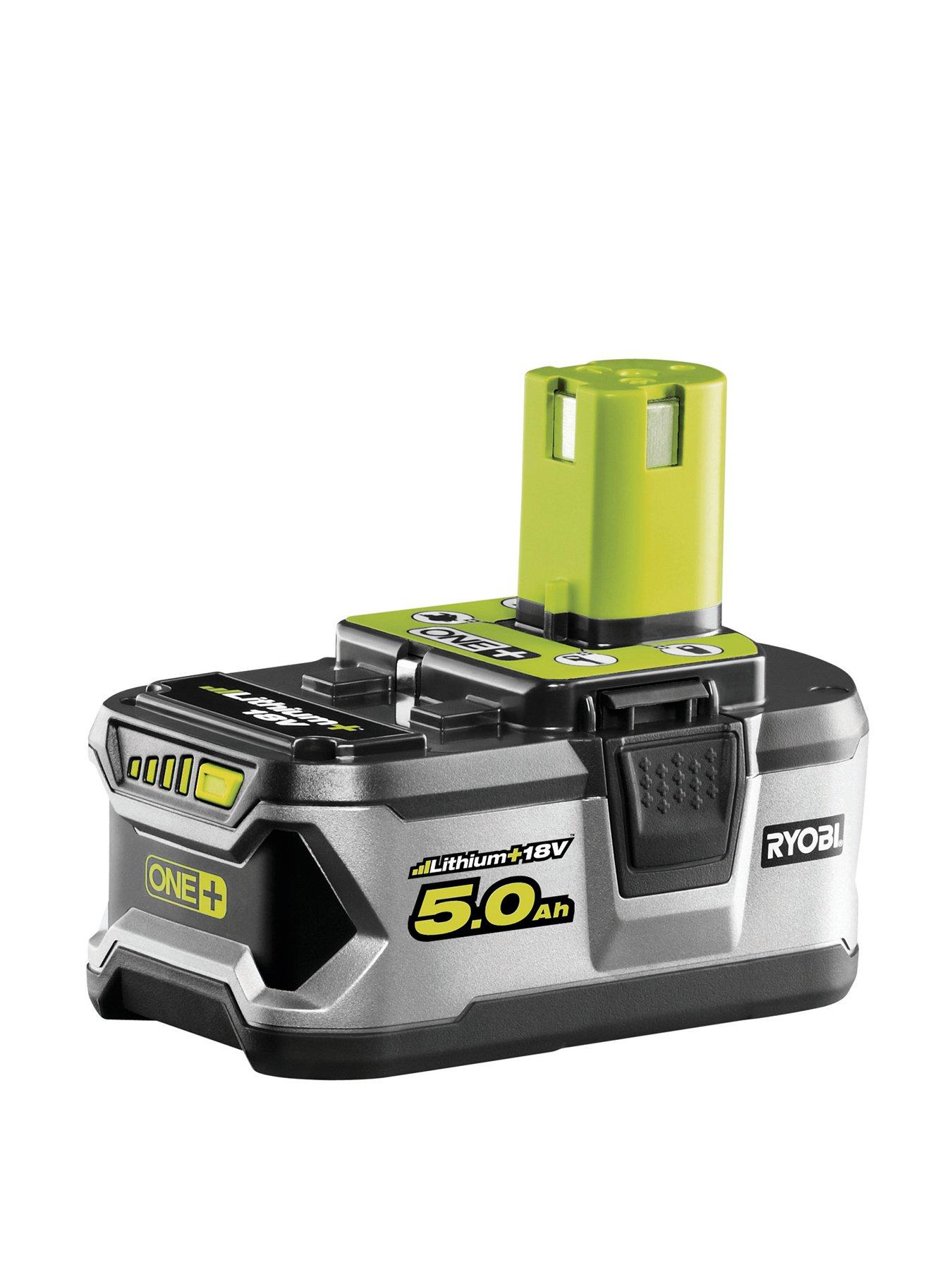 Product photograph of Ryobi Rb18l50 18v One Lithium 5 0ah Battery from very.co.uk
