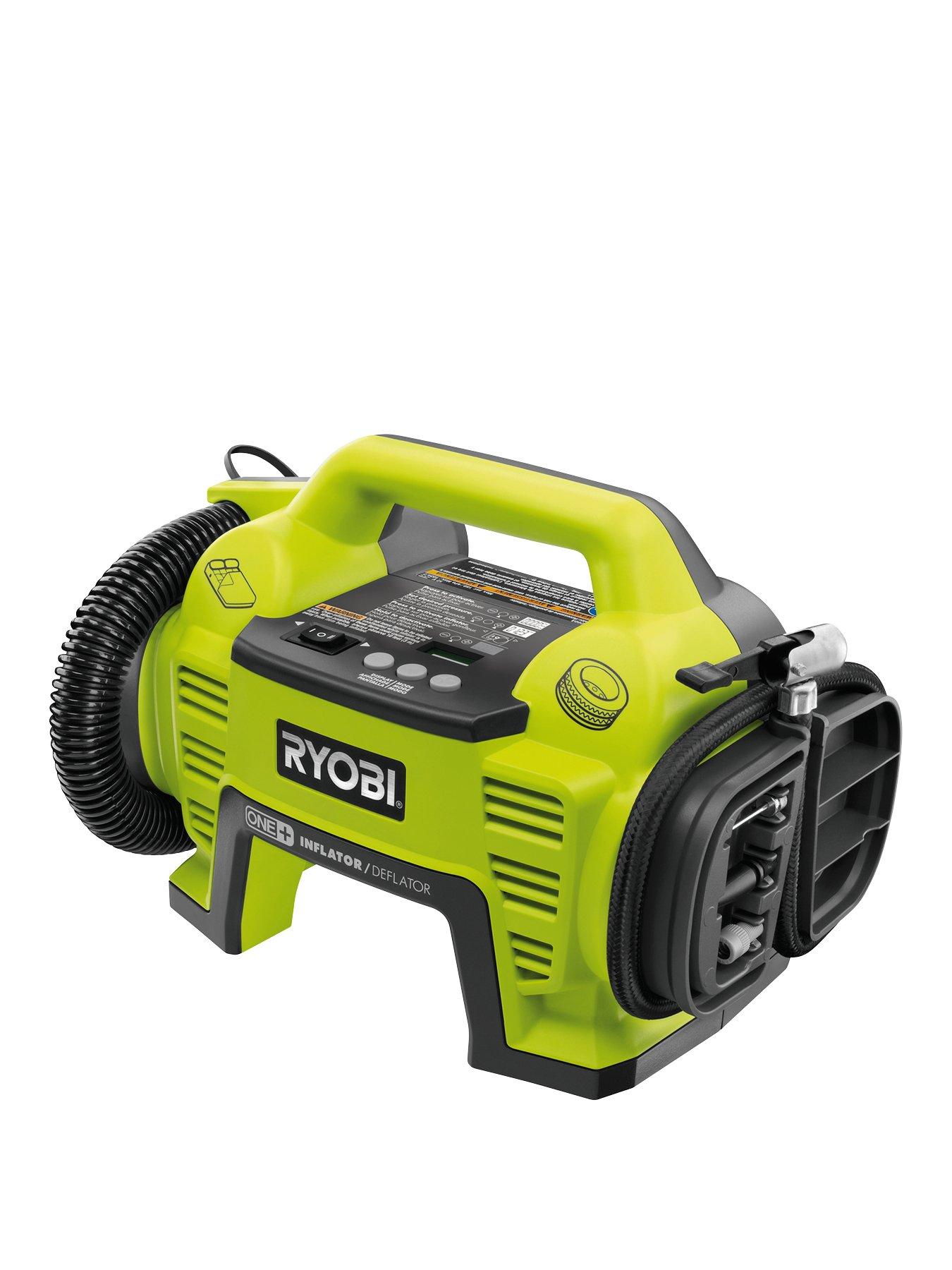 Product photograph of Ryobi R18i-0 18v One Cordless Inflator Bare Tool from very.co.uk