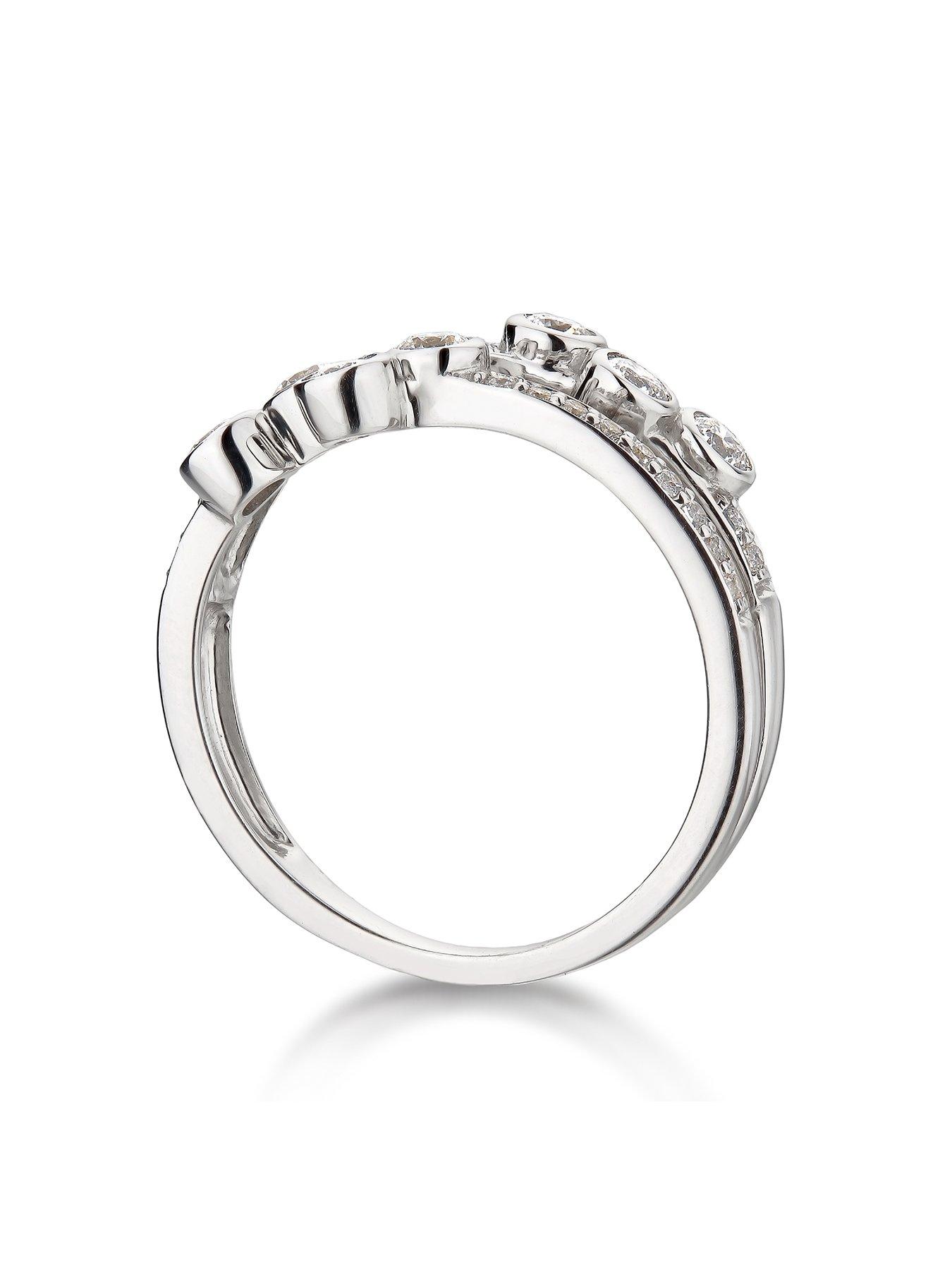 Image 3 of 5 of Love DIAMOND 9ct White Gold 0.5ct Diamond Ring