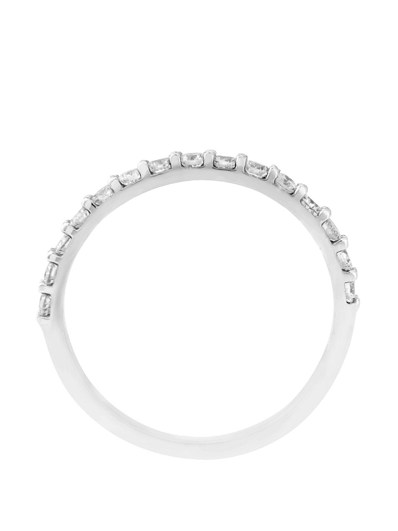 Image 2 of 7 of Love DIAMOND 9ct White Gold 0.50ct Diamond Wedding Band Ring