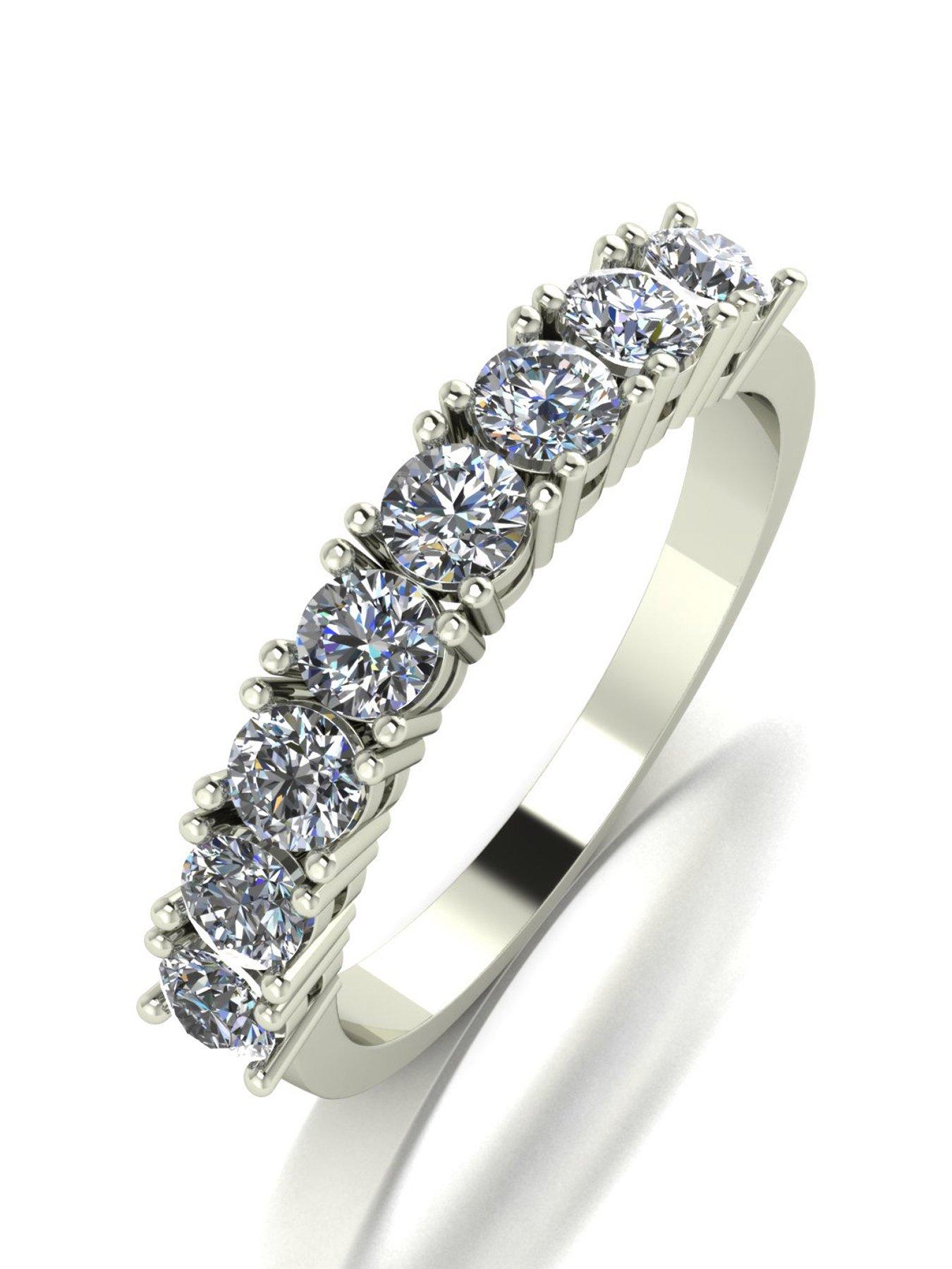 Jewellery & watches 9ct White Gold 1ct Diamond Eternity Ring