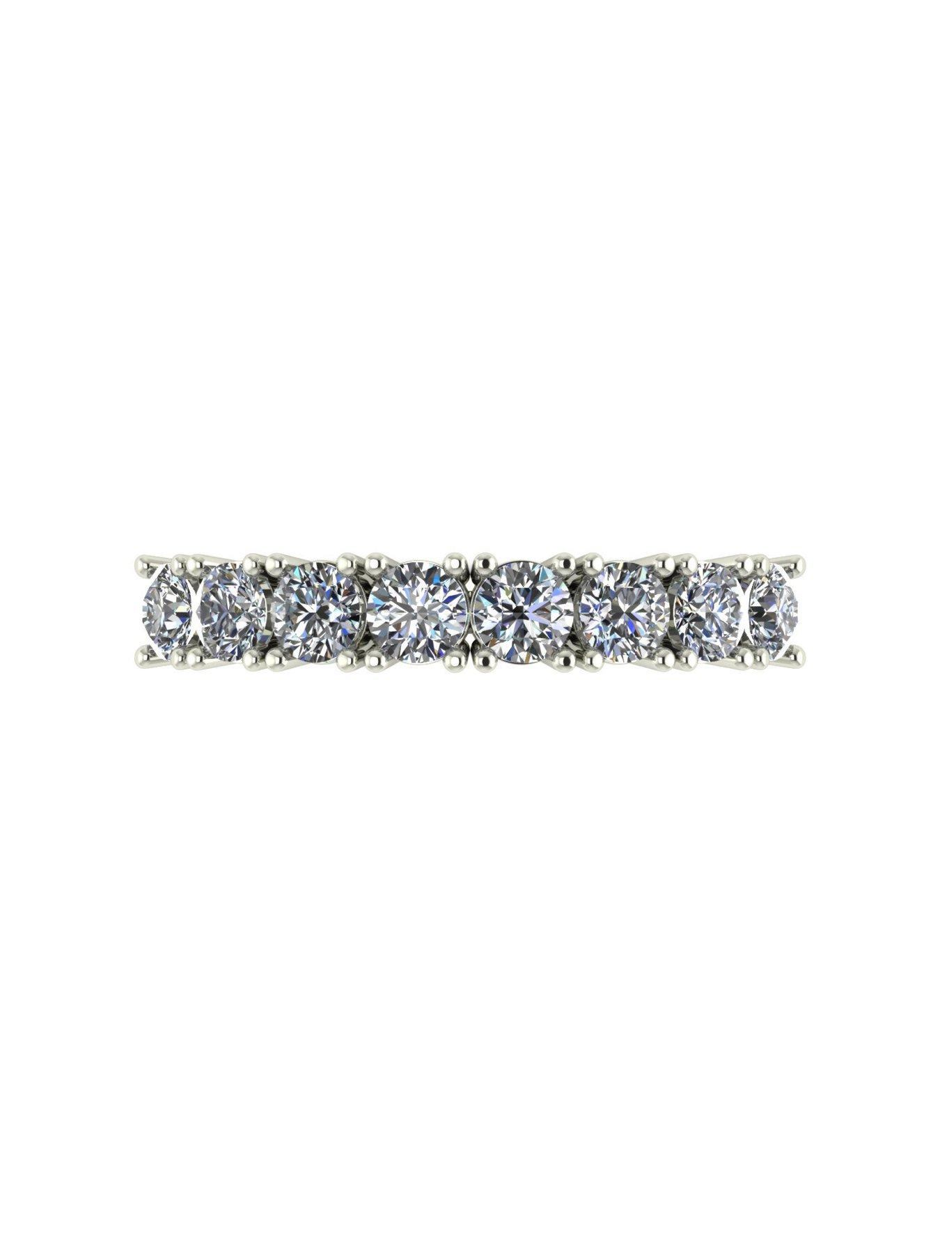 Jewellery & watches 9ct White Gold 1ct Diamond Eternity Ring