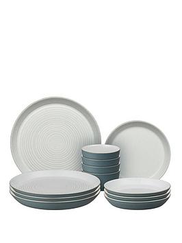 Denby Impression Charcoal Blue 12 Piece Dinnerware Set??
