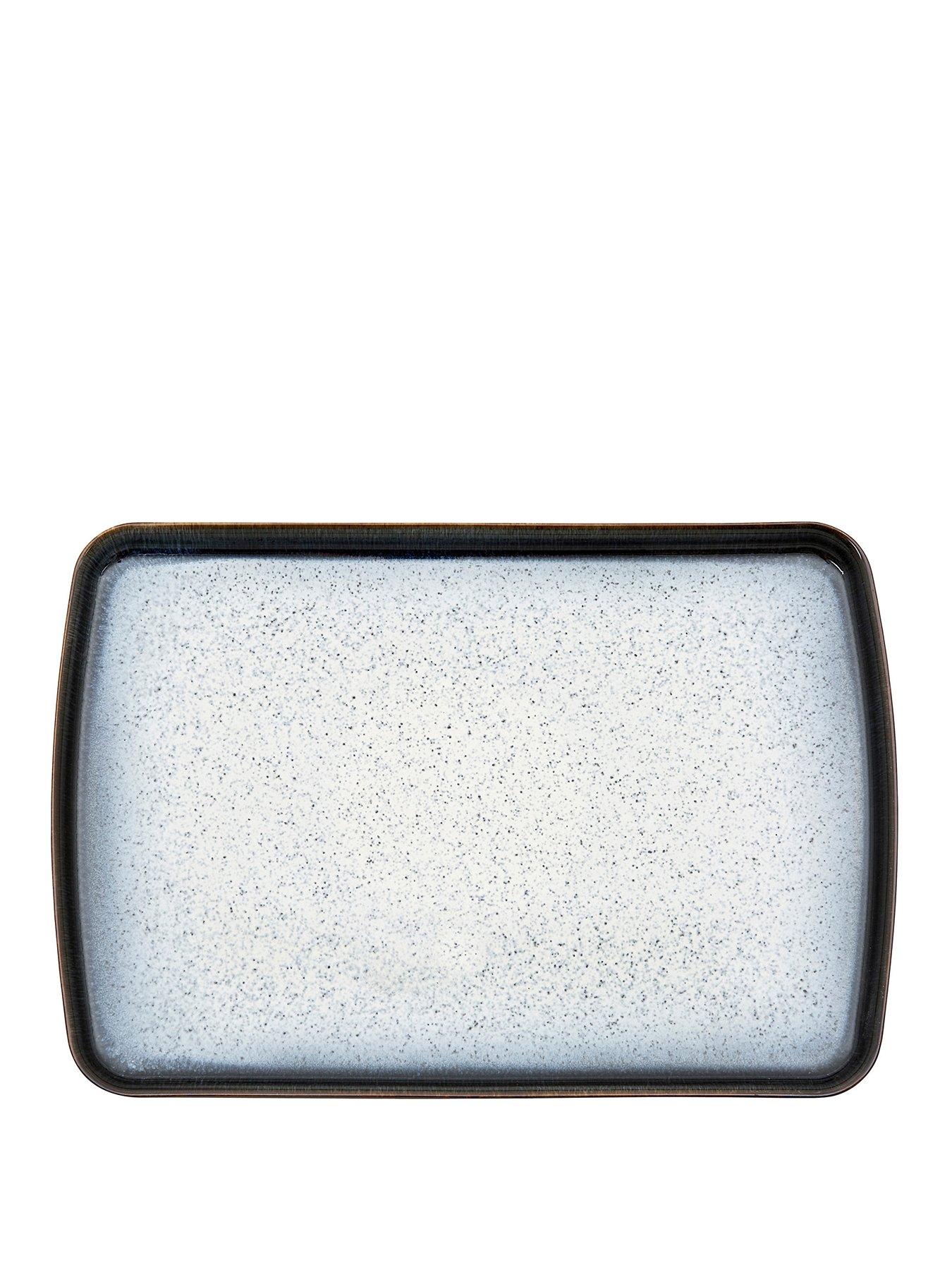 Product photograph of Denby Halo Rectangular Platter from very.co.uk