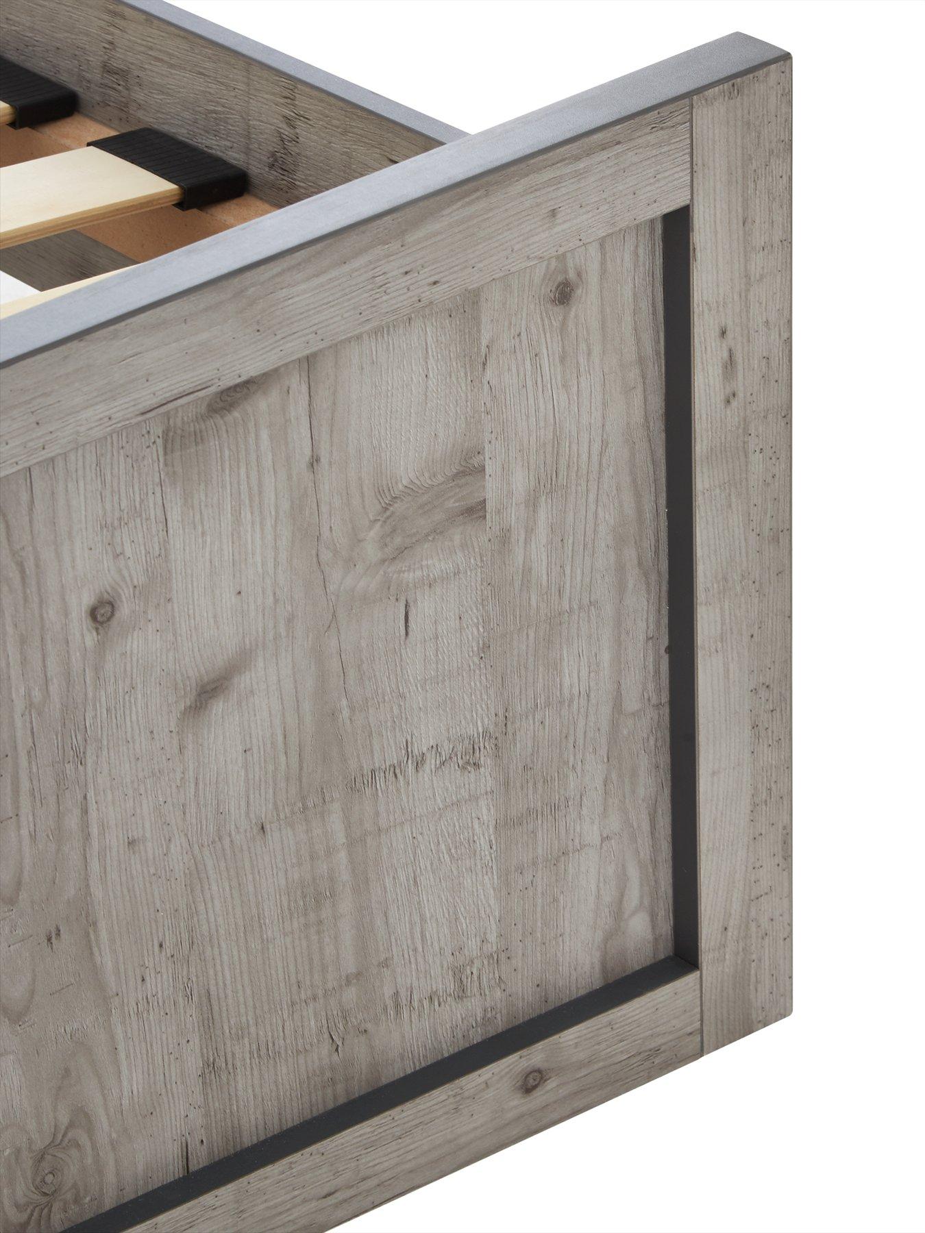 Image 5 of 6 of The Very Collection Jackson Single Storage&nbsp;Bed with Mattress Options (Buy and SAVE!)&nbsp;-&nbsp;Weathered Grey