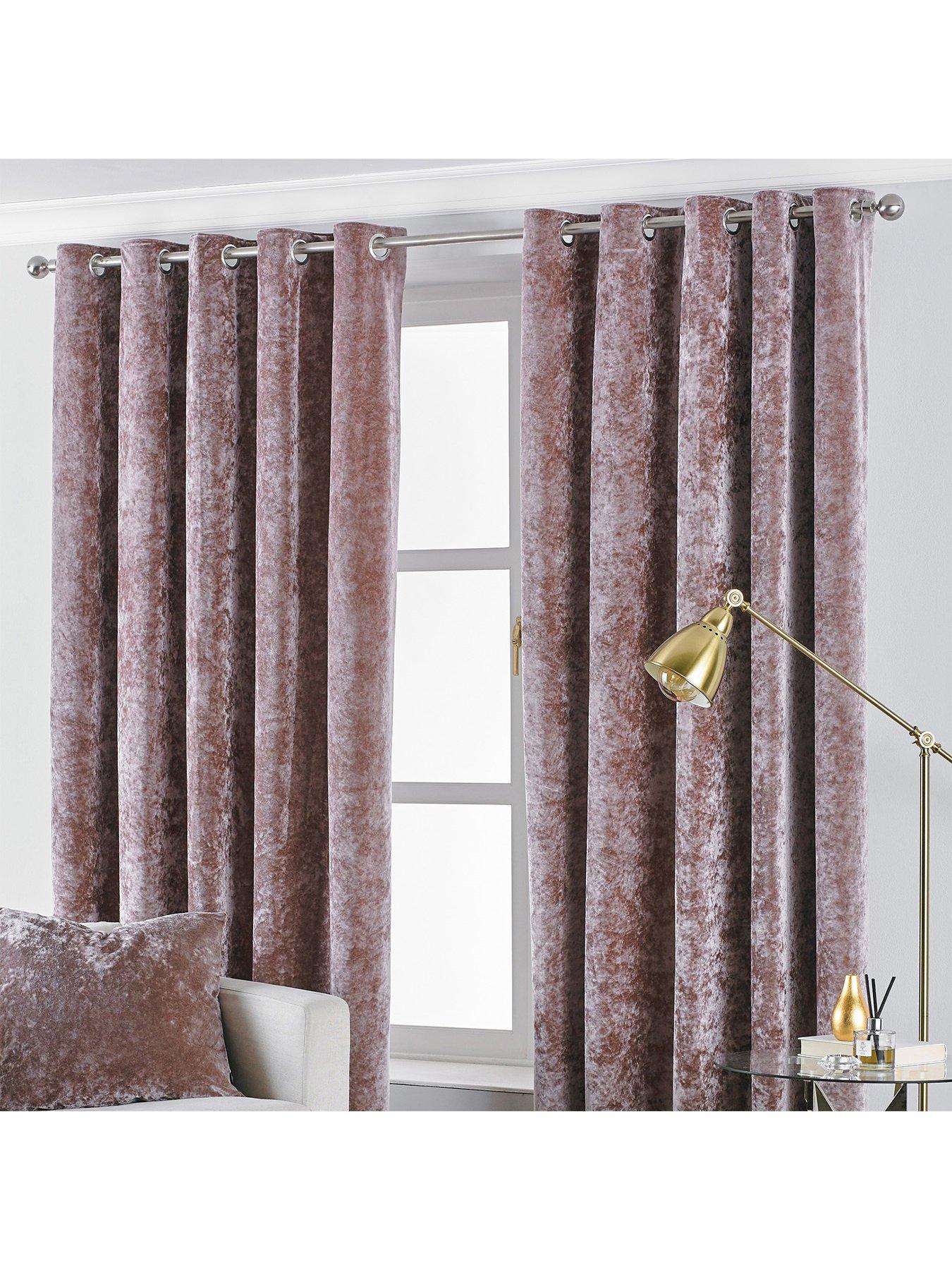 Dkny crushed velvet retailer curtains