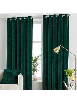 Product photograph of Riva Home Verona Eyelet Lined Curtains from very.co.uk