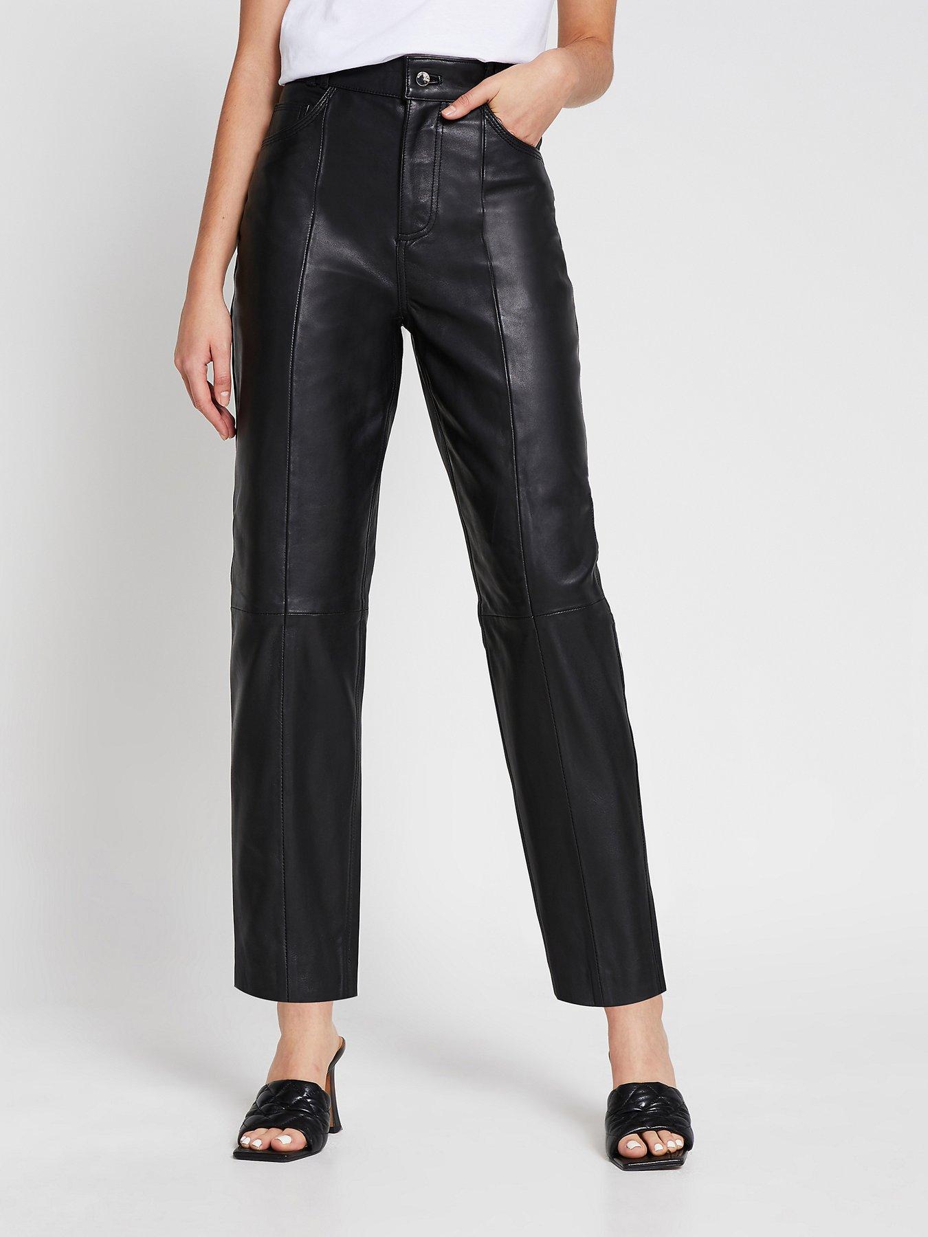 River Island Premium Leather Trouser 