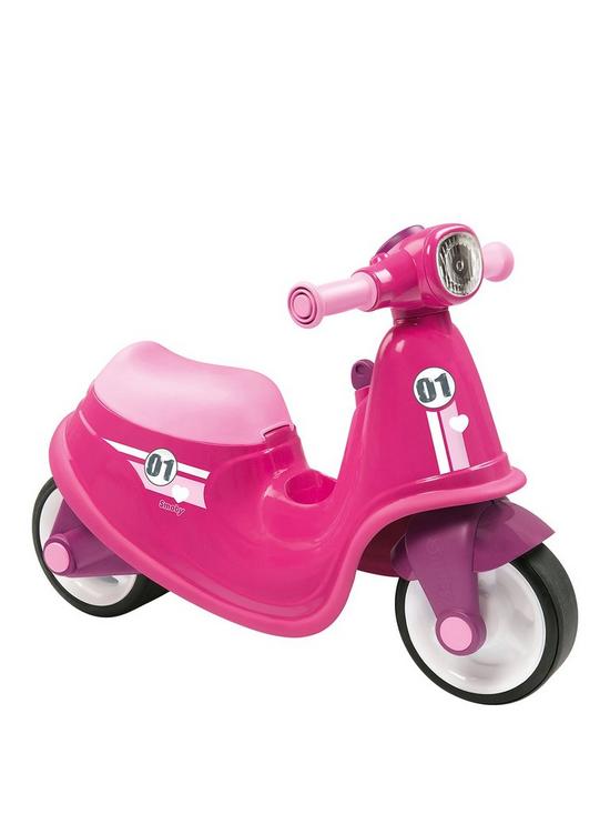 front image of smoby-scooter-pink
