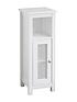  image of lloyd-pascal-caspian-single-door-storage-cabinet--white